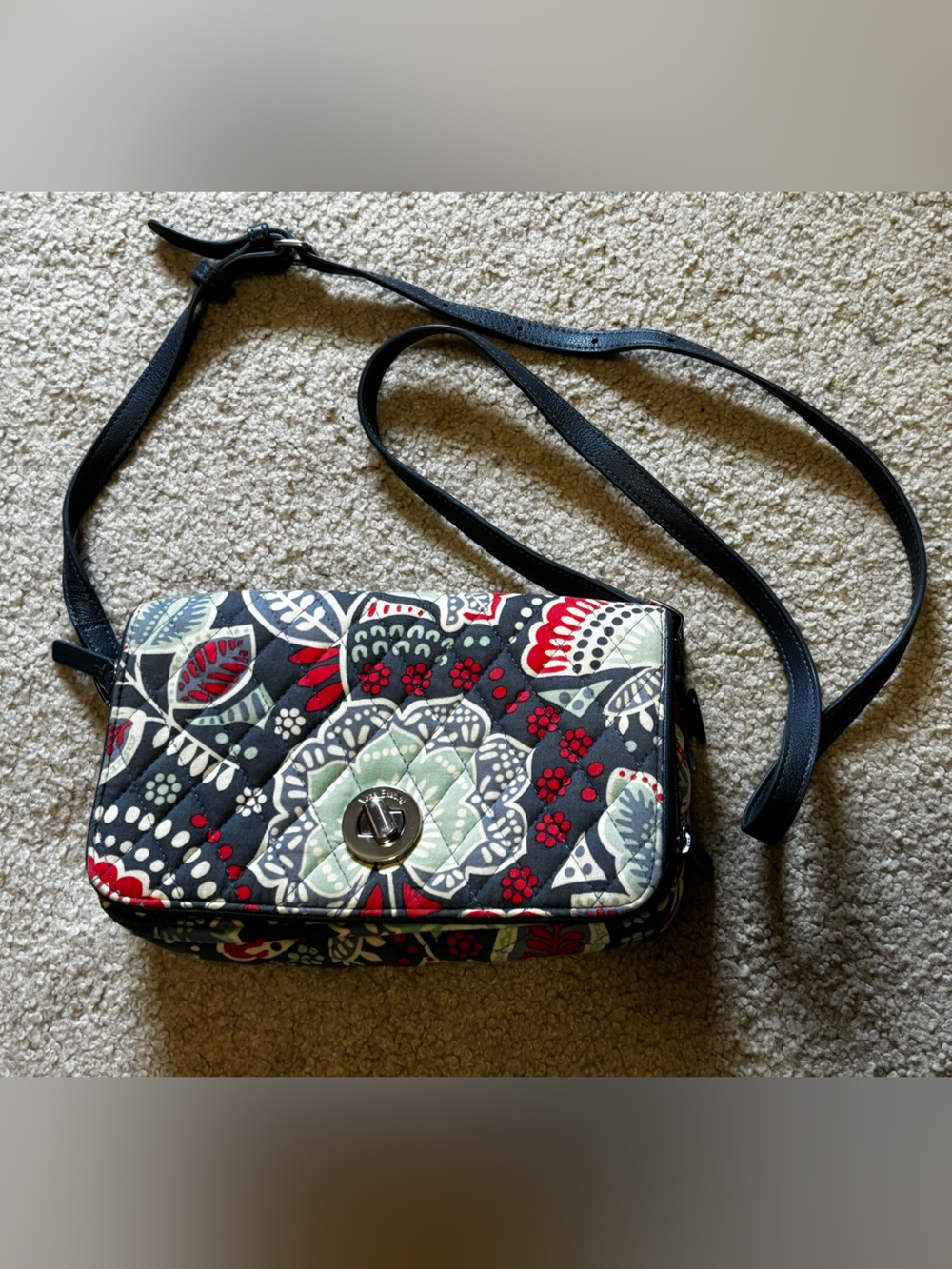 Vera Bradley Turn-Lock Crossbody Wallet — AS IS Repair